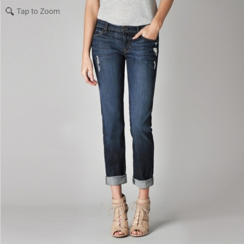 NWOT Fidelity Denim Axl Relaxed Skinny Jeans size 25